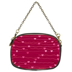 Hearts Valentine Love Background Chain Purse (two Sides) by Proyonanggan