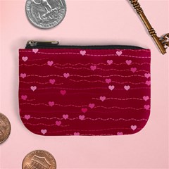 Hearts Valentine Love Background Mini Coin Purse by Proyonanggan