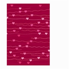 Hearts Valentine Love Background Small Garden Flag (two Sides) by Proyonanggan