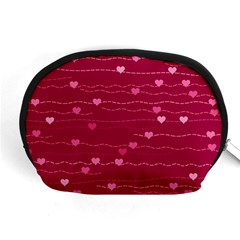 Hearts Valentine Love Background Accessory Pouch (medium) by Proyonanggan