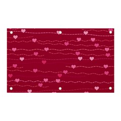 Hearts Valentine Love Background Banner And Sign 5  X 3  by Proyonanggan