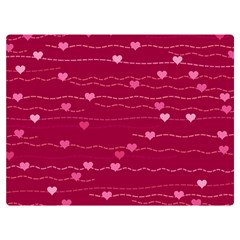 Hearts Valentine Love Background Premium Plush Fleece Blanket (extra Small) by Proyonanggan