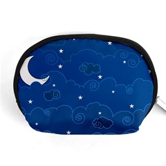 Sky Night Moon Clouds Crescent Accessory Pouch (medium) by Proyonanggan