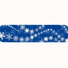 Snowflakes Winter Background Large Bar Mat