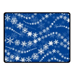 Snowflakes Winter Background Fleece Blanket (small) by Proyonanggan