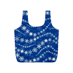 Snowflakes Winter Background Full Print Recycle Bag (s) by Proyonanggan