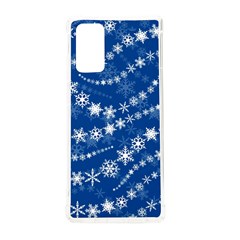 Snowflakes Winter Background Samsung Galaxy Note 20 Tpu Uv Case by Proyonanggan