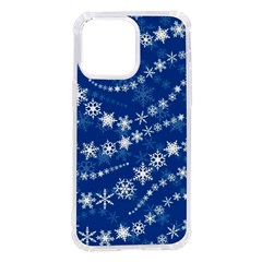 Snowflakes Winter Background Iphone 14 Pro Max Tpu Uv Print Case by Proyonanggan