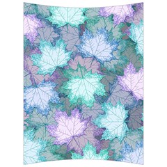 Leaves Glitter Background Winter Back Support Cushion