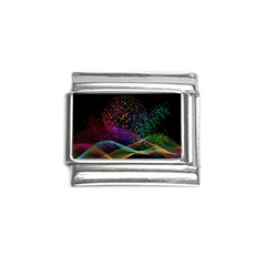 Particles Waves Line Multicoloured Italian Charm (9mm) by Proyonanggan