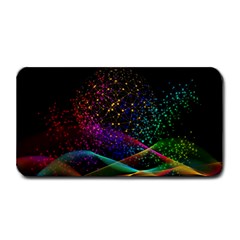 Particles Waves Line Multicoloured Medium Bar Mat by Proyonanggan