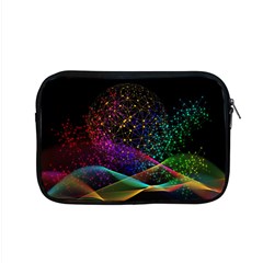 Particles Waves Line Multicoloured Apple Macbook Pro 15  Zipper Case by Proyonanggan