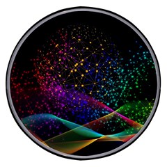 Particles Waves Line Multicoloured Wireless Fast Charger(black) by Proyonanggan