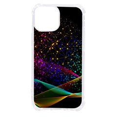 Particles Waves Line Multicoloured Iphone 13 Mini Tpu Uv Print Case by Proyonanggan