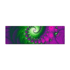 Fractal Spiral Purple Art Green Art Sticker (bumper) by Proyonanggan