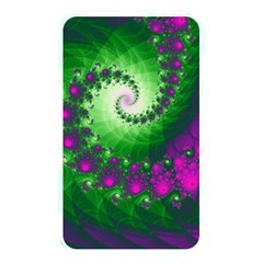 Fractal Spiral Purple Art Green Art Memory Card Reader (rectangular) by Proyonanggan