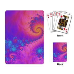 Fractal Art Artwork Magical Purple Playing Cards Single Design (rectangle)