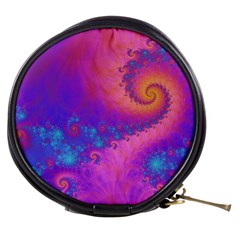 Fractal Art Artwork Magical Purple Mini Makeup Bag