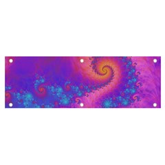 Fractal Art Artwork Magical Purple Banner And Sign 6  X 2  by Proyonanggan