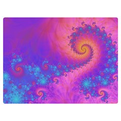 Fractal Art Artwork Magical Purple Two Sides Premium Plush Fleece Blanket (extra Small) by Proyonanggan