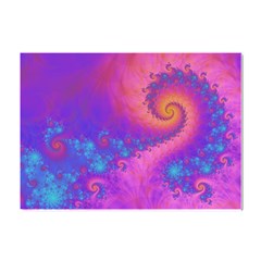 Fractal Art Artwork Magical Purple Crystal Sticker (a4) by Proyonanggan