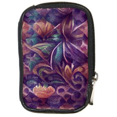 Abstract African Art Backdrop Compact Camera Leather Case