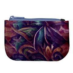 Abstract African Art Backdrop Large Coin Purse