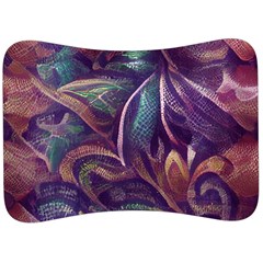 Abstract African Art Backdrop Velour Seat Head Rest Cushion