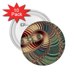 Fractal Strange Unknown Abstract 2 25  Buttons (10 Pack)  by Proyonanggan