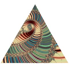 Fractal Strange Unknown Abstract Wooden Puzzle Triangle by Proyonanggan