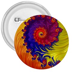 Fractal Spiral Bright Colors 3  Buttons by Proyonanggan