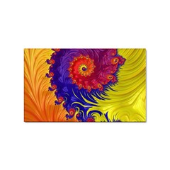 Fractal Spiral Bright Colors Sticker (rectangular) by Proyonanggan