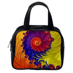 Fractal Spiral Bright Colors Classic Handbag (one Side) by Proyonanggan