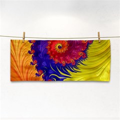 Fractal Spiral Bright Colors Hand Towel by Proyonanggan