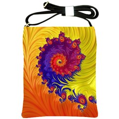 Fractal Spiral Bright Colors Shoulder Sling Bag by Proyonanggan