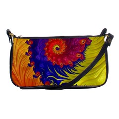 Fractal Spiral Bright Colors Shoulder Clutch Bag by Proyonanggan