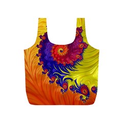 Fractal Spiral Bright Colors Full Print Recycle Bag (s) by Proyonanggan