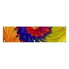 Fractal Spiral Bright Colors Banner And Sign 4  X 1  by Proyonanggan