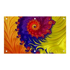 Fractal Spiral Bright Colors Banner And Sign 5  X 3  by Proyonanggan