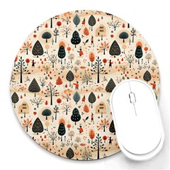 Pattern Seamless Round Mousepad by Proyonanggan