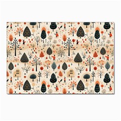 Pattern Seamless Postcard 4 x 6  (pkg Of 10) by Proyonanggan