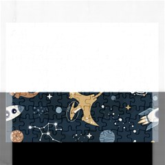 Space Theme Art Pattern Design Wallpaper Rectangular Jigsaw Puzzl by Proyonanggan