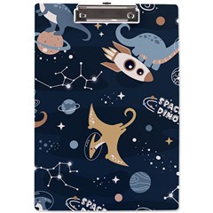 Space Theme Art Pattern Design Wallpaper A4 Acrylic Clipboard by Proyonanggan