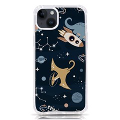 Space Theme Art Pattern Design Wallpaper Iphone 14 Plus Tpu Uv Print Case by Proyonanggan