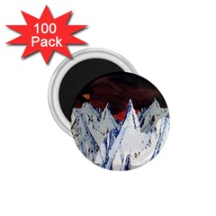 Abstract Painting Cold Temperature Snow Nature 1 75  Magnets (100 Pack) 