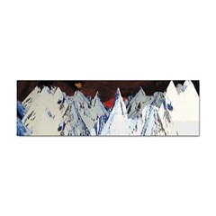 Abstract Painting Cold Temperature Snow Nature Sticker (bumper) by Grandong