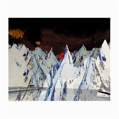 Abstract Painting Cold Temperature Snow Nature Small Glasses Cloth (2 Sides) by Grandong