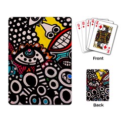 Multicolored Abstract Painting Colorful Playing Cards Single Design (Rectangle)