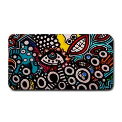 Multicolored Abstract Painting Colorful Medium Bar Mat