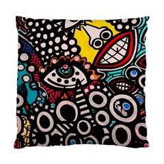 Multicolored Abstract Painting Colorful Standard Cushion Case (Two Sides)